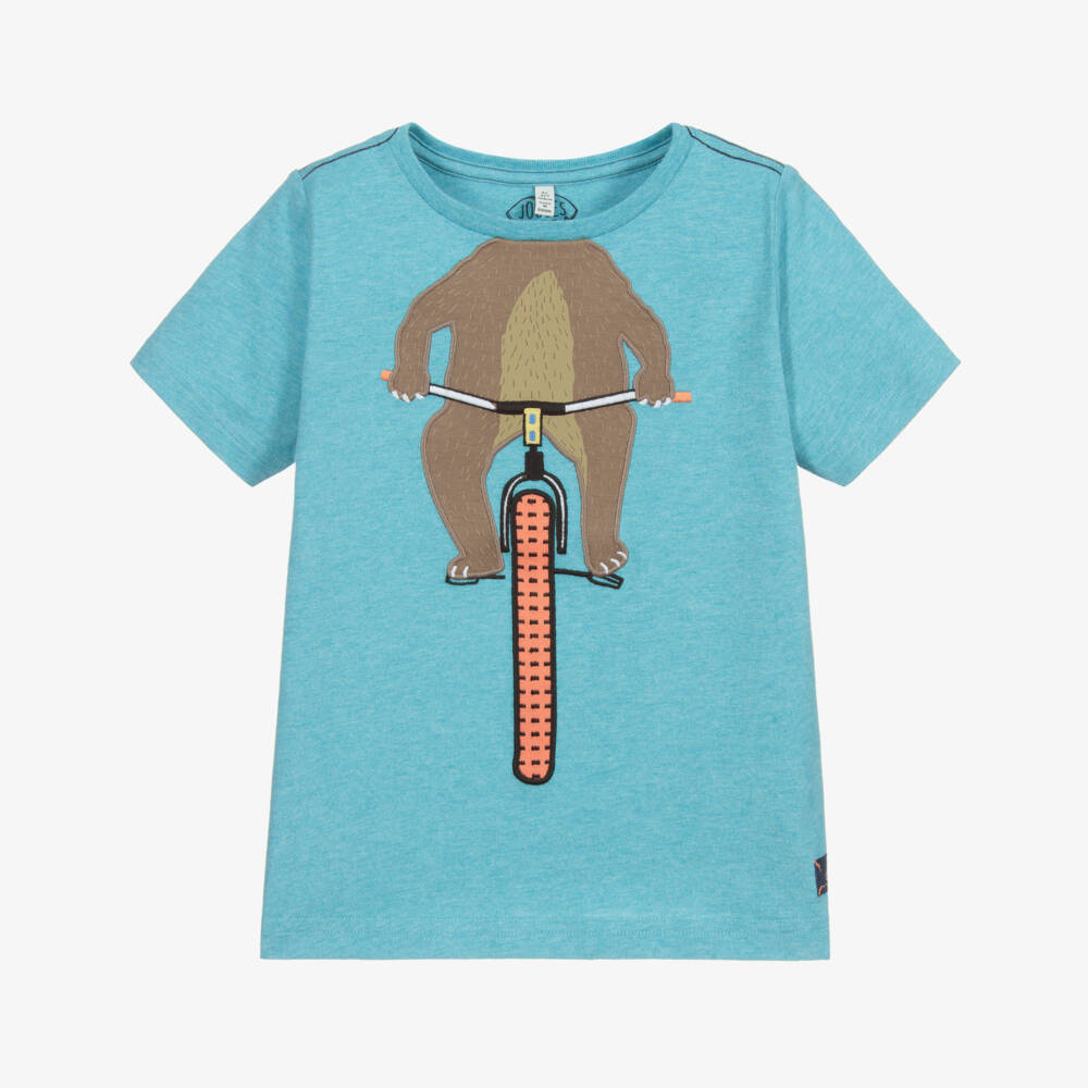 Joules-Boys Blue Cotton T-Shirt | Childrensalon Outlet