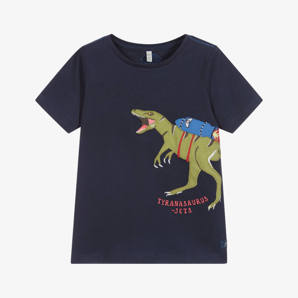 Joules-Boys Blue Cotton T-Shirt | Childrensalon Outlet