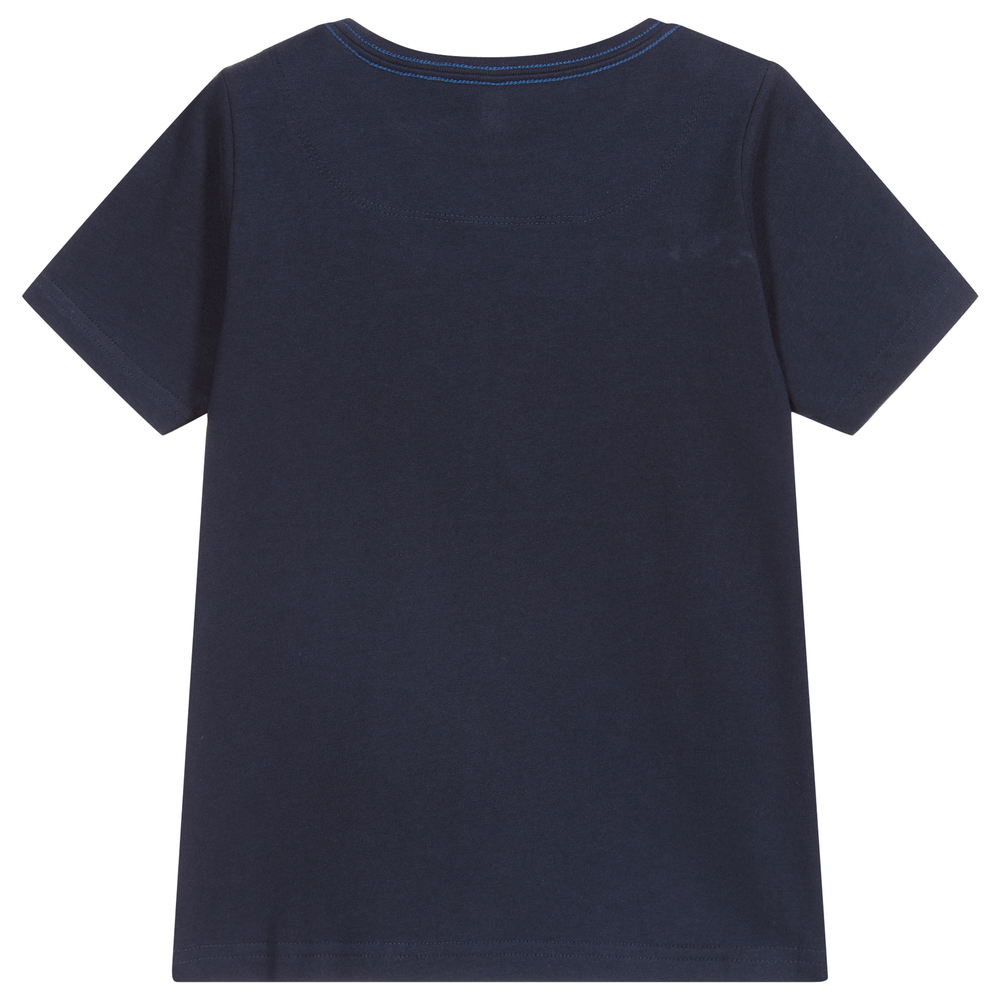 トップス goodness j.30000 kids tee shirt (NAVY) Kid Good Mood Crew Short-Sleeve Graphic Tee - Blue - OshKosh