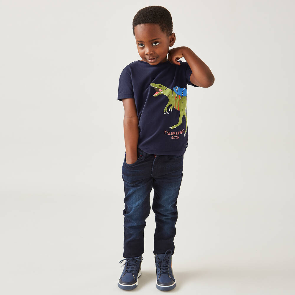 Joules-Boys Blue Cotton T-Shirt | Childrensalon Outlet