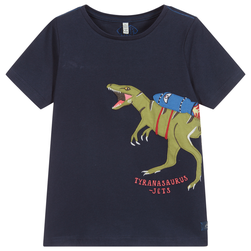 Joules - Boys Blue Cotton T-Shirt | Childrensalon