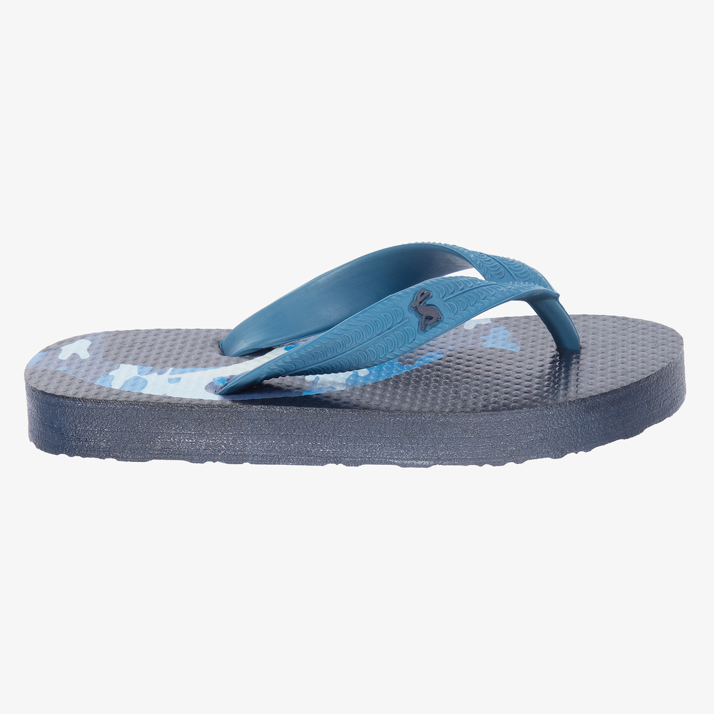 Joules - Boys Blue Shark Flip-Flops | Childrensalon Outlet