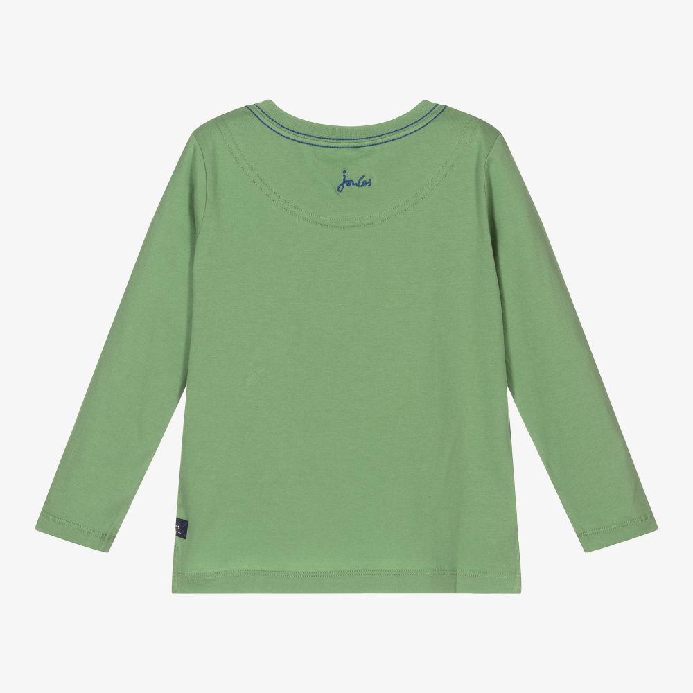 جولز-توب قطن لون أخضر للأولاد | Childrensalon Outlet