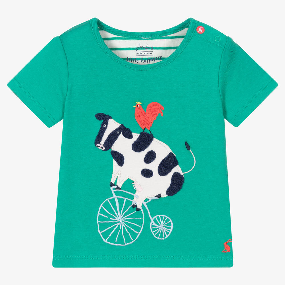 Joules - Grünes Baumwoll-T-Shirt (J) | Childrensalon
