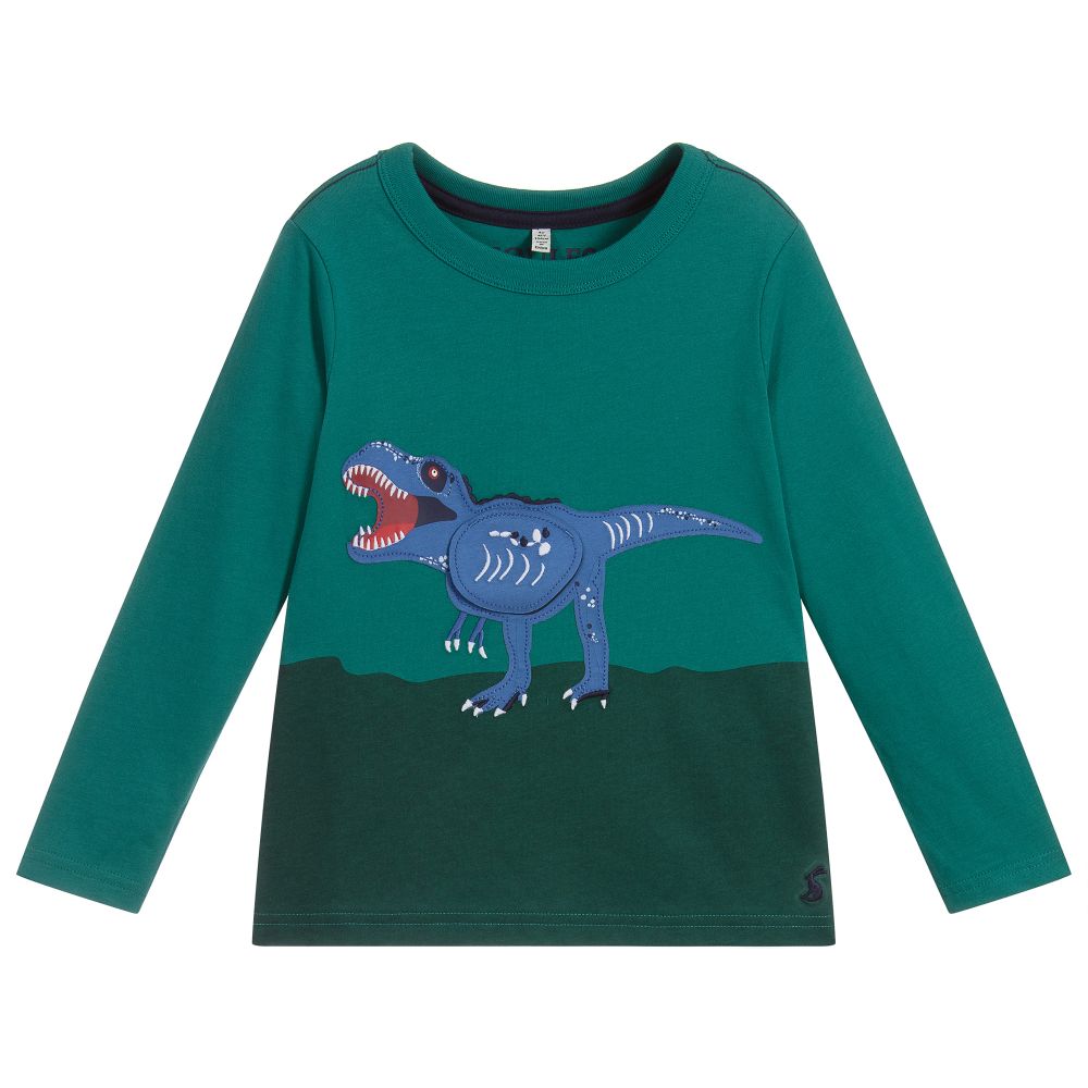 Joules-Boys Green Cotton Top | Childrensalon Outlet