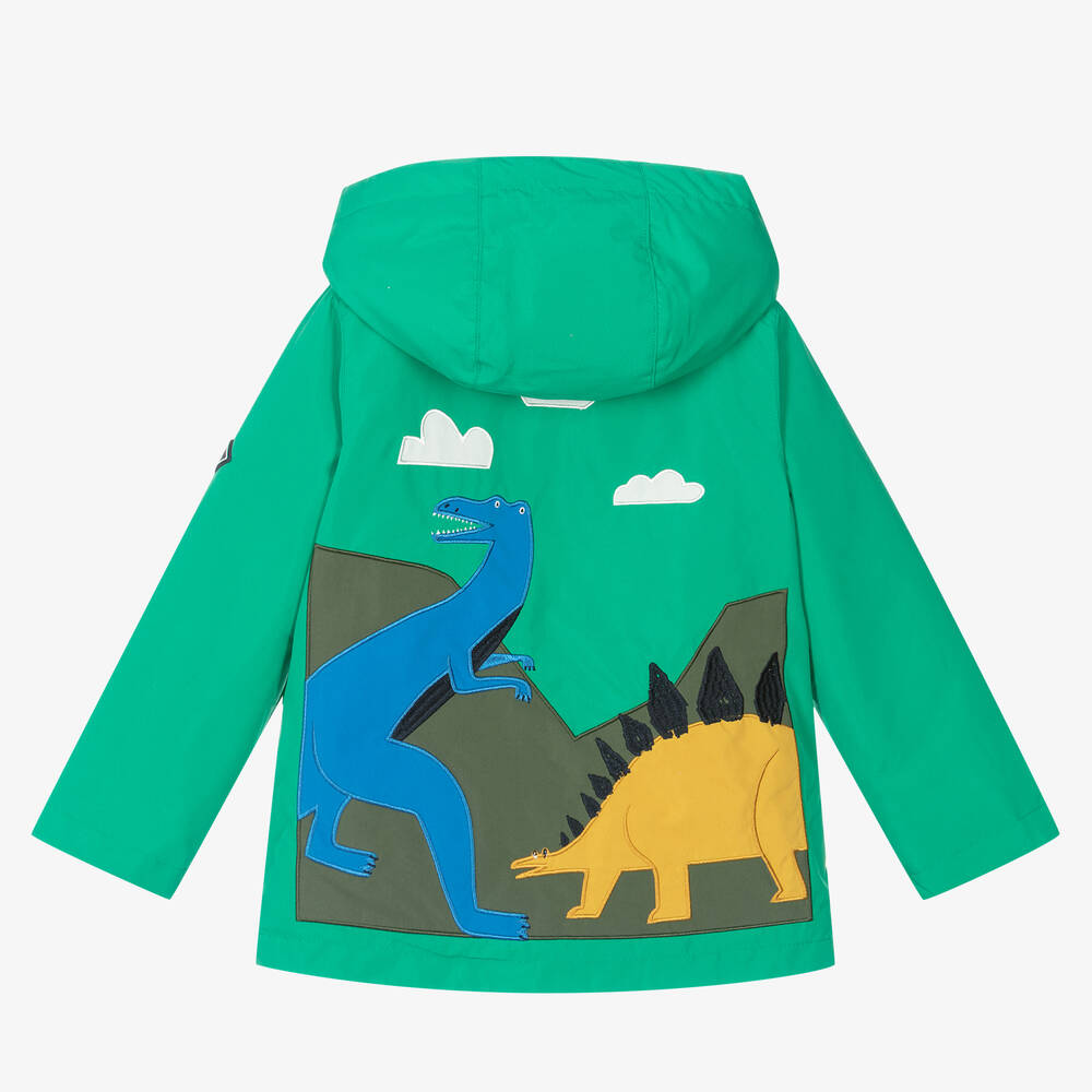 Joules Boys Green Showerproof Coat Childrensalon Outlet