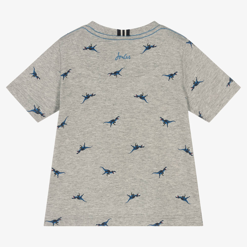 جولز-تيشيرت قطن لون رمادي للأولاد | Childrensalon Outlet