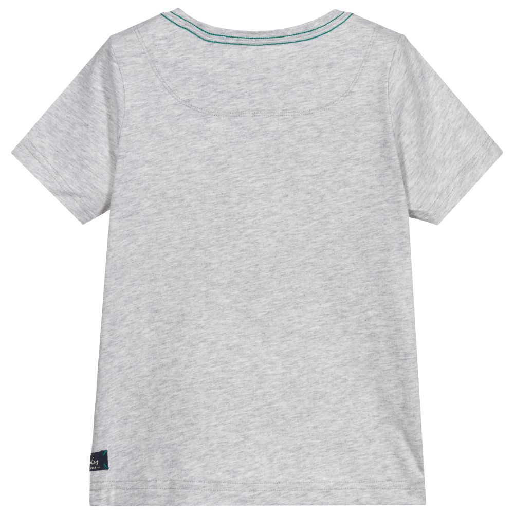 Joules-Boys Grey Cotton T-Shirt | Childrensalon Outlet