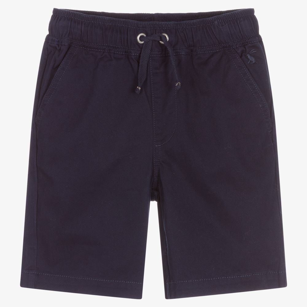 Joules-Boys Navy Blue Cotton Shorts | Childrensalon Outlet