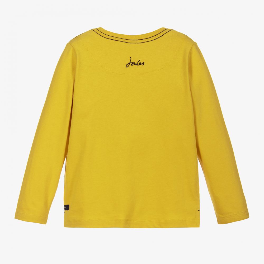 جولز-توب قطن جيرسي لون أصفر داكن للأولاد | Childrensalon Outlet