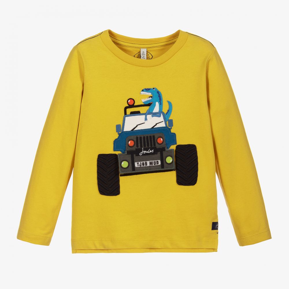 Joules-Boys Yellow Cotton Jersey Top | Childrensalon Outlet