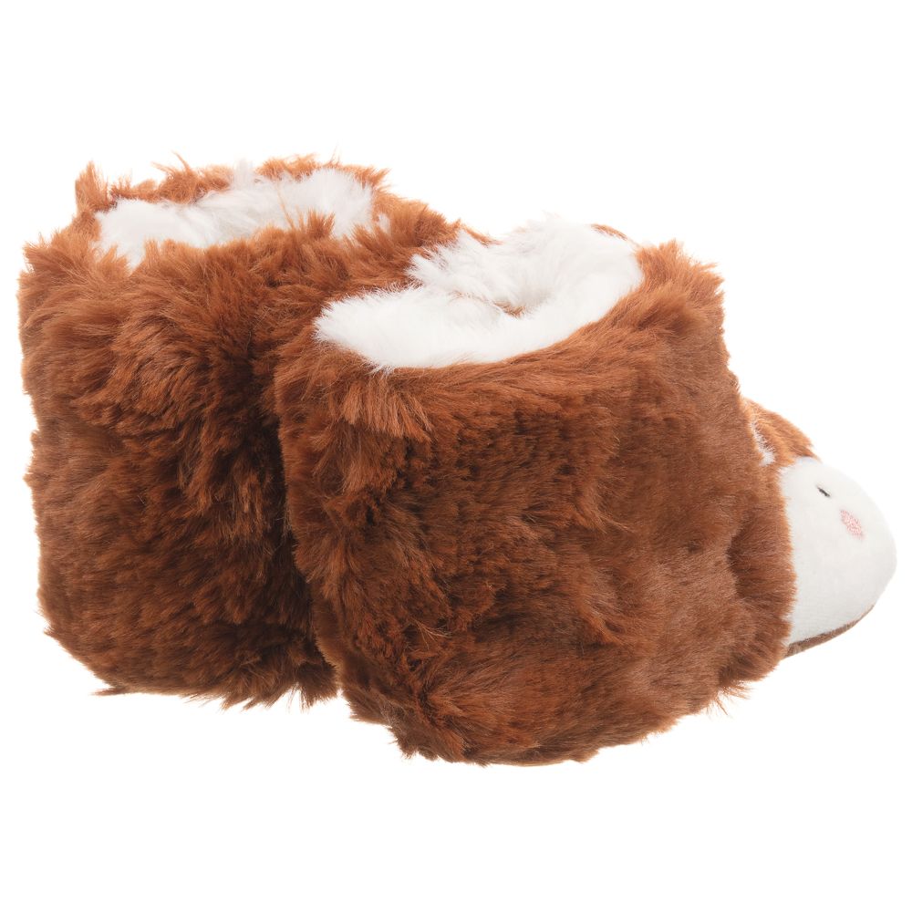 Joules-Brown Fox Slippers | Childrensalon Outlet