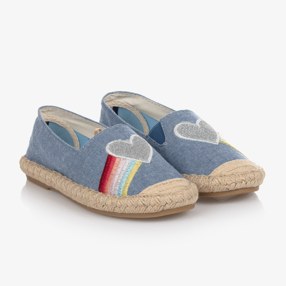 Joules - Blaue Regenbogen-Espadrilles (M) | Childrensalon