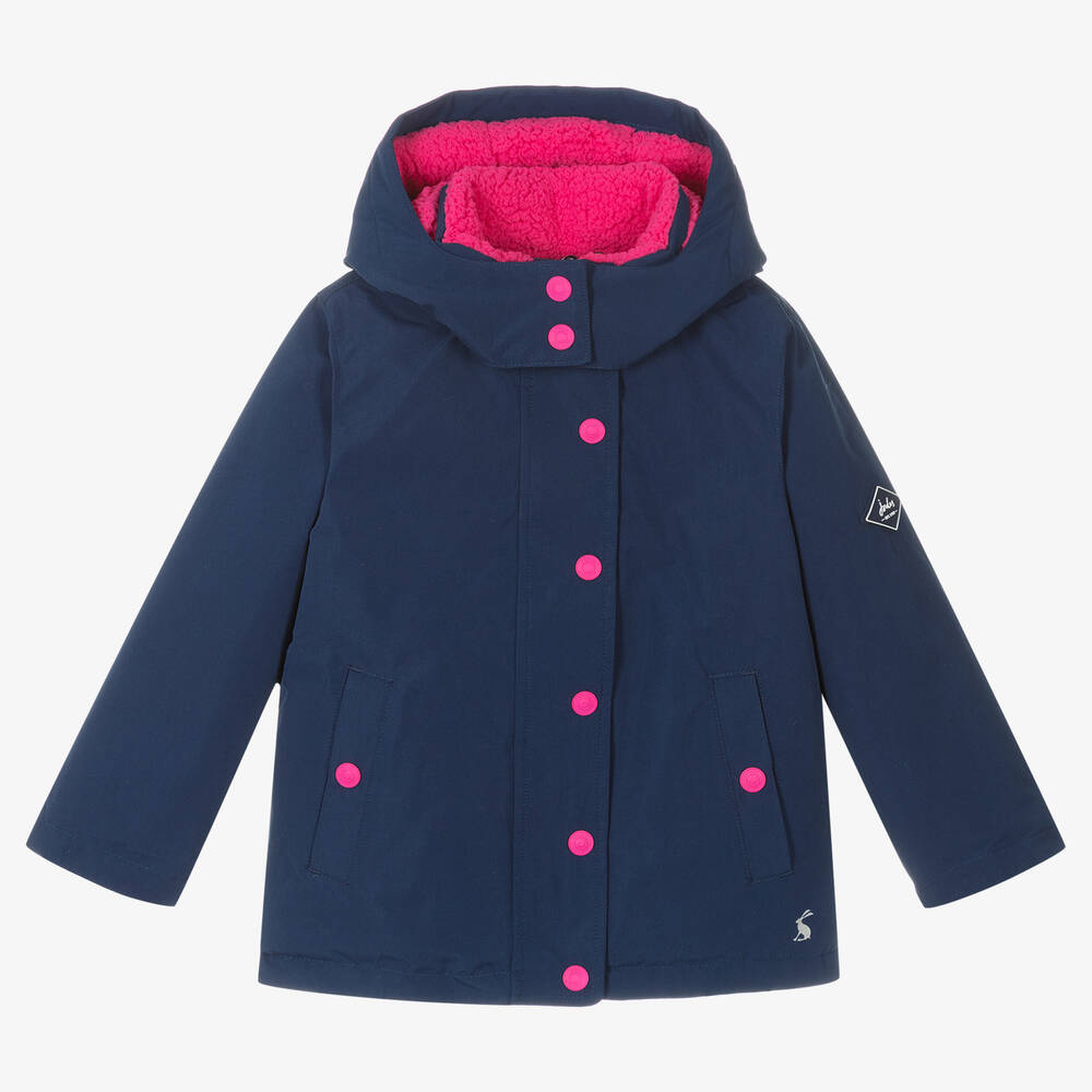 Joules - Синяя непромокаемая куртка для девочек | Childrensalon