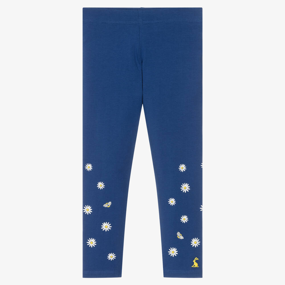 Joules - Legging bleu cobalt en coton fille | Childrensalon