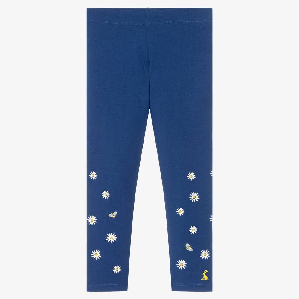 Joules - Kobaltblaue Baumwoll-Leggings (M) | Childrensalon