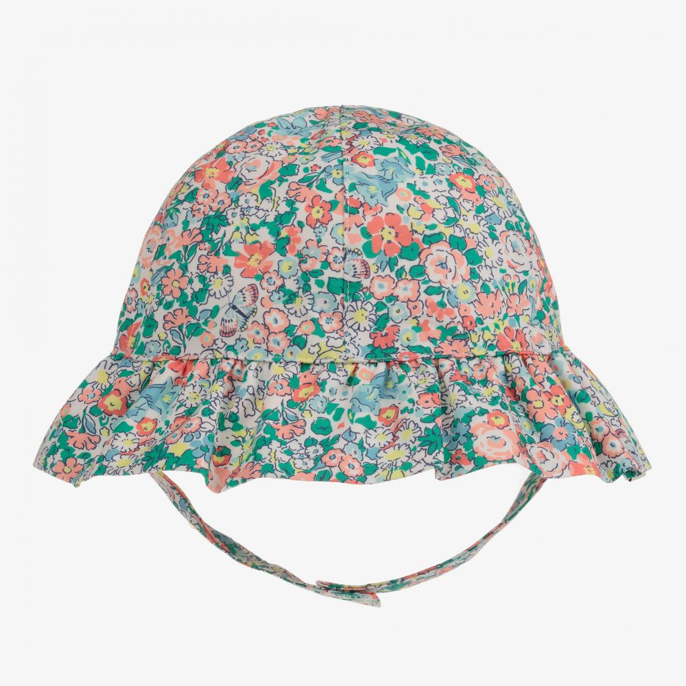 Girls Floral Sun Hat UPF50