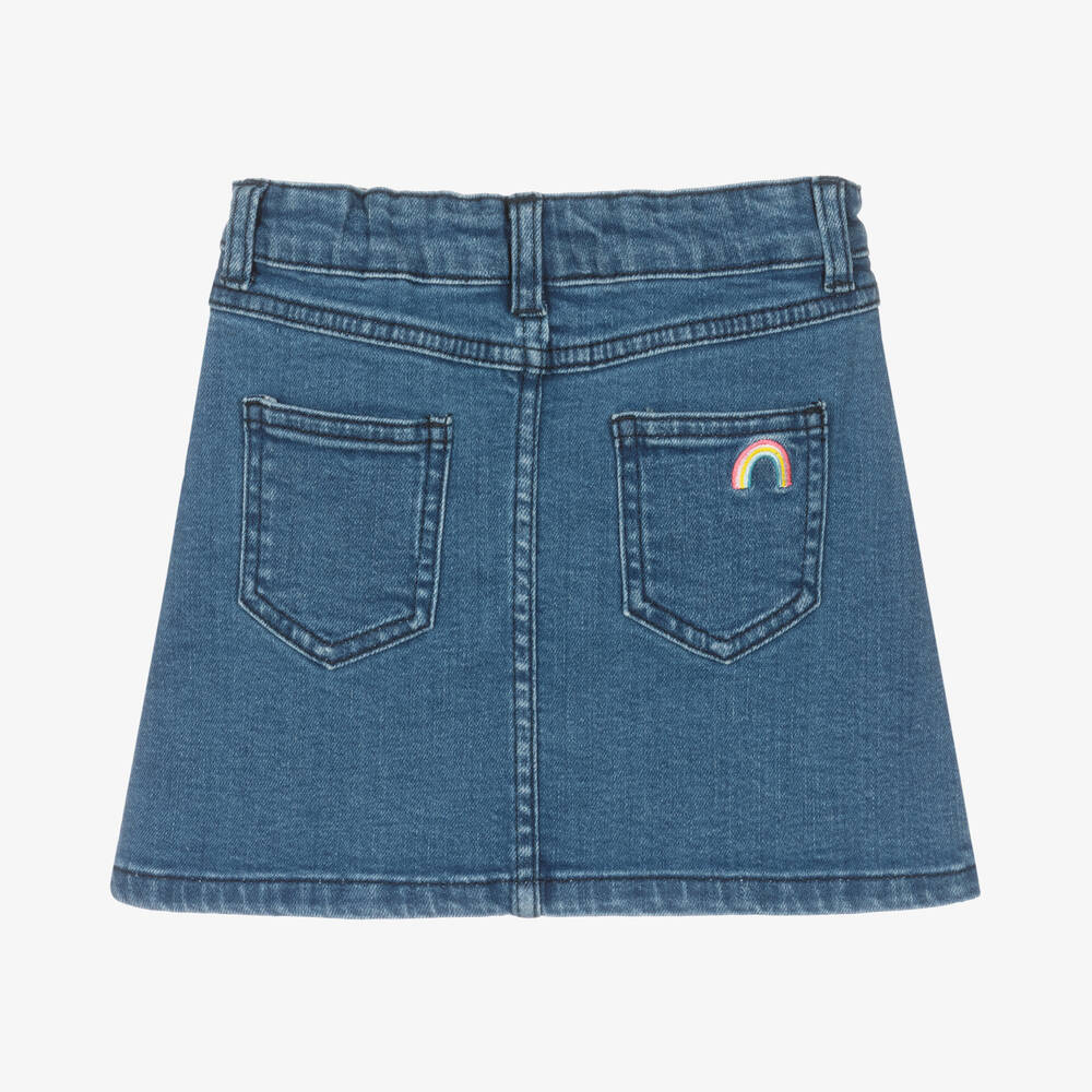 Mid length denim skirts youth clearance