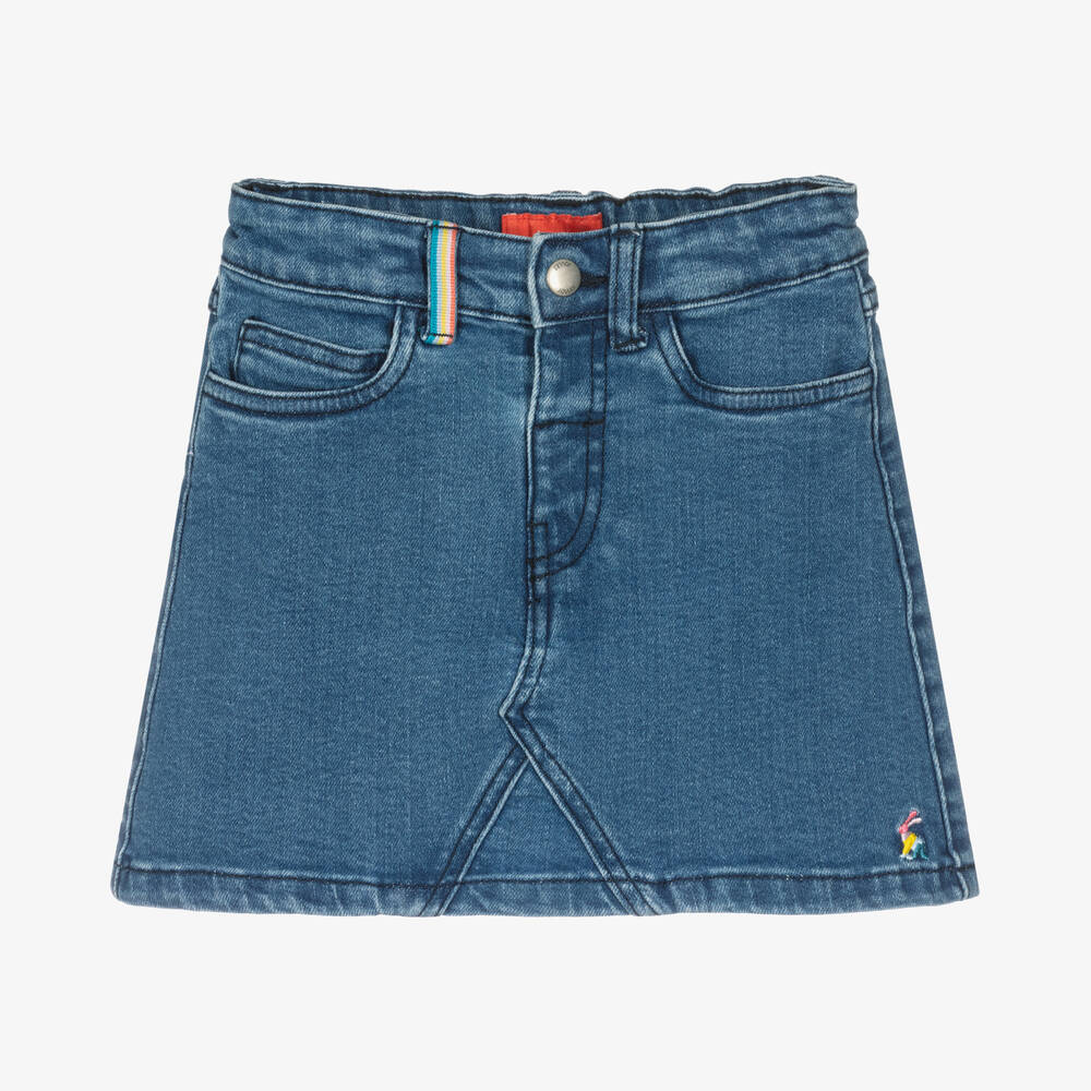 Joules - Girls Mid-Blue Denim Skirt | Childrensalon