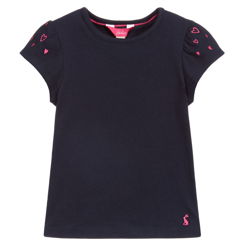 Joules - Navyblaues Baumwoll-T-Shirt (M) | Childrensalon