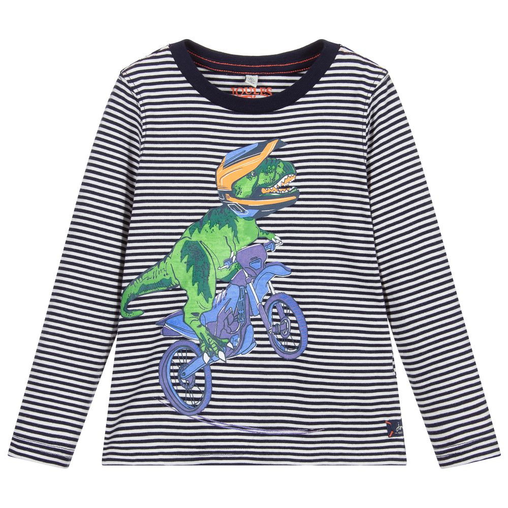 Joules - Navyblaues Baumwoll-T-Shirt | Childrensalon