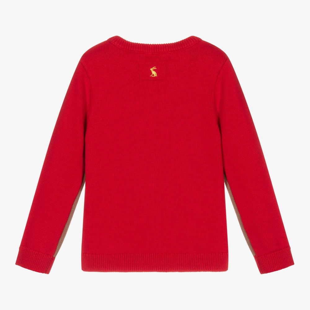 Joules Red Reindeer Sweater Childrensalon Outlet
