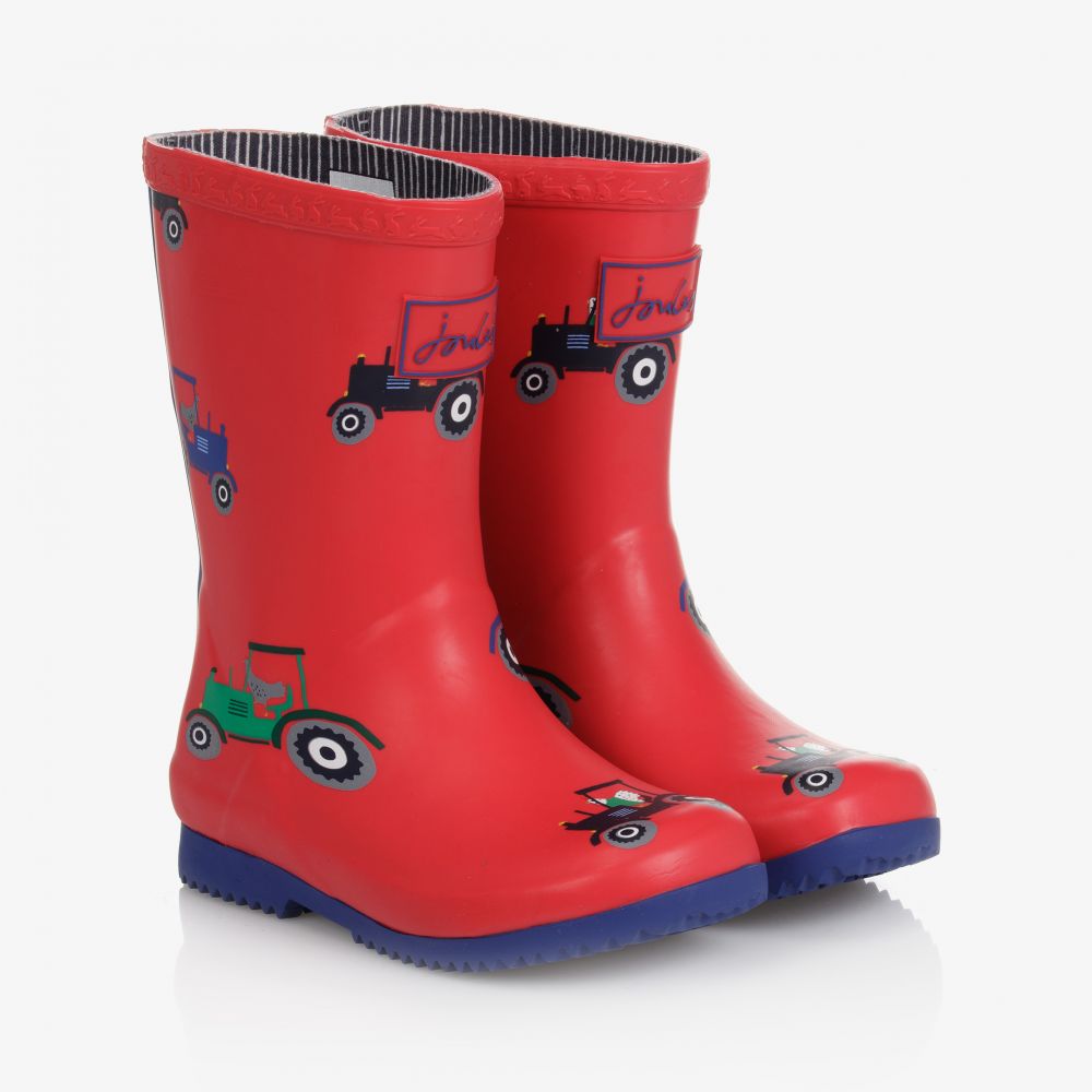 Joules - Red Tractor Rain Boots | Childrensalon
