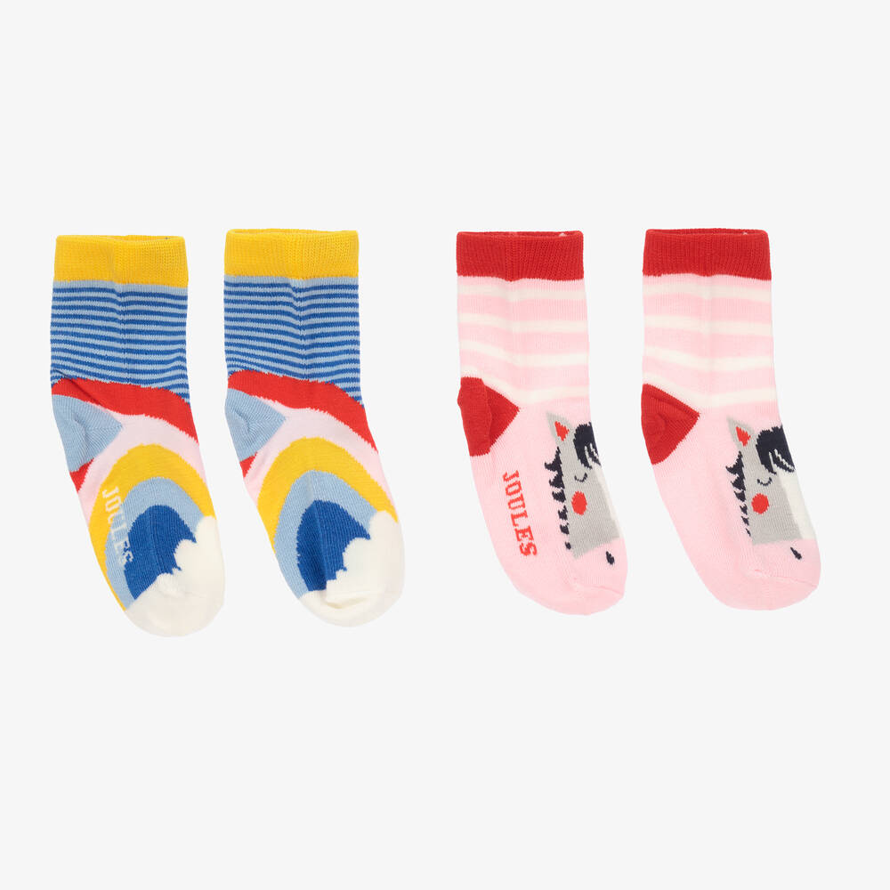 Joules Striped Bamboo Socks (2 Pack) Childrensalon Outlet