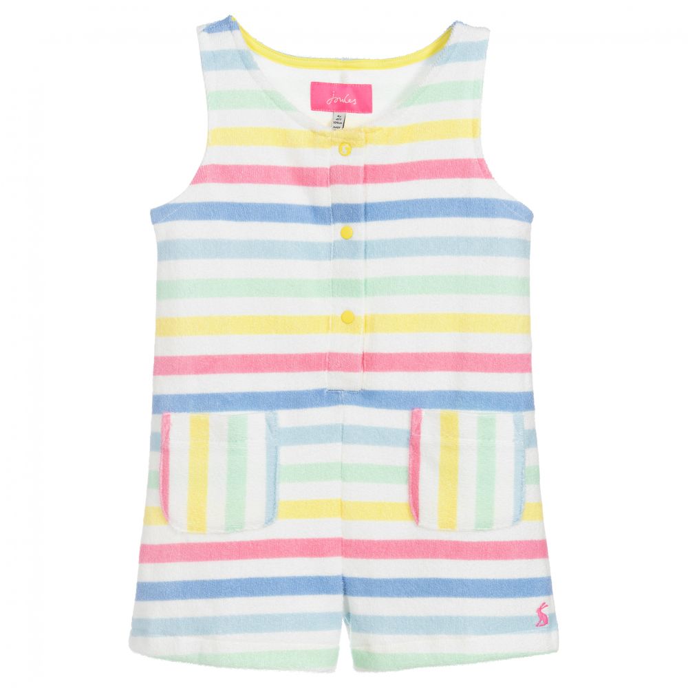 Joules - Combi-short en tissu éponge à rayures | Childrensalon