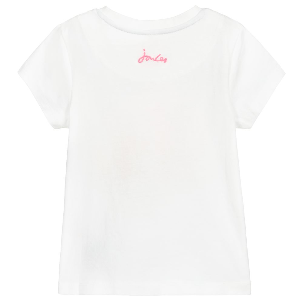 Joules White Cotton Squirrel T Shirt Childrensalon Outlet