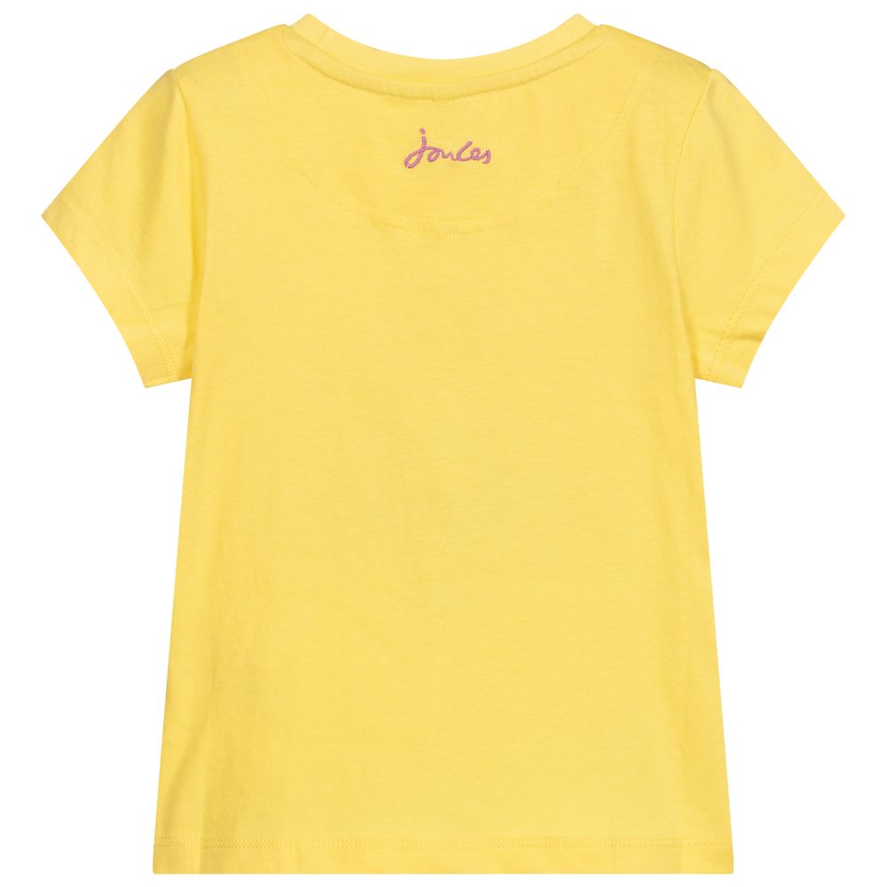 جولز-تيشيرت قطن جيرسي لون أصفر للبنات | Childrensalon Outlet