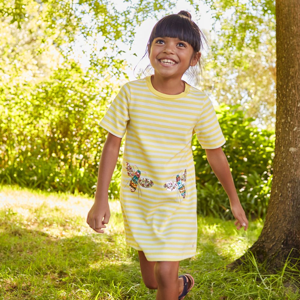 Joules best sale yellow dress