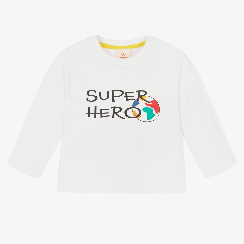 Joyday - Weißes Super Hero Oberteil (Baby J) | Childrensalon