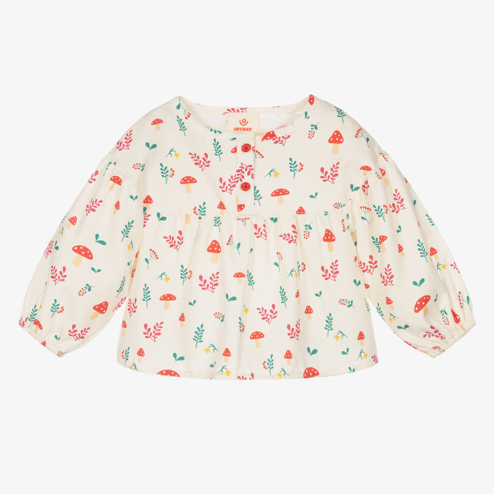 Joyday - Кремовая хлопковая блузка для малышек | Childrensalon