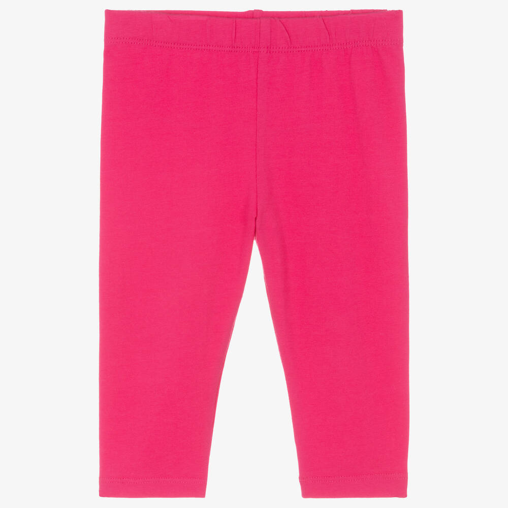 Joyday - Baby Girls Pink Cotton Leggings | Childrensalon