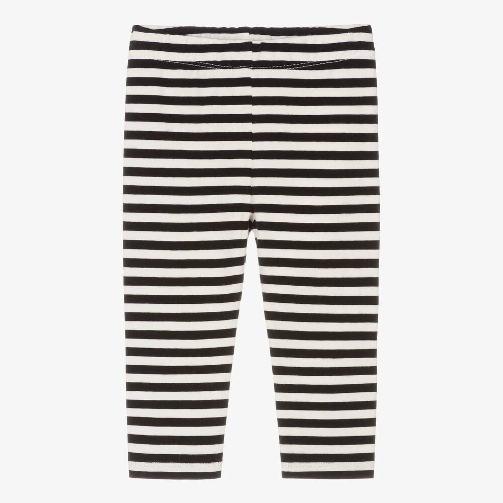 Joyday - Black Breton Striped Cotton Baby Leggings | Childrensalon