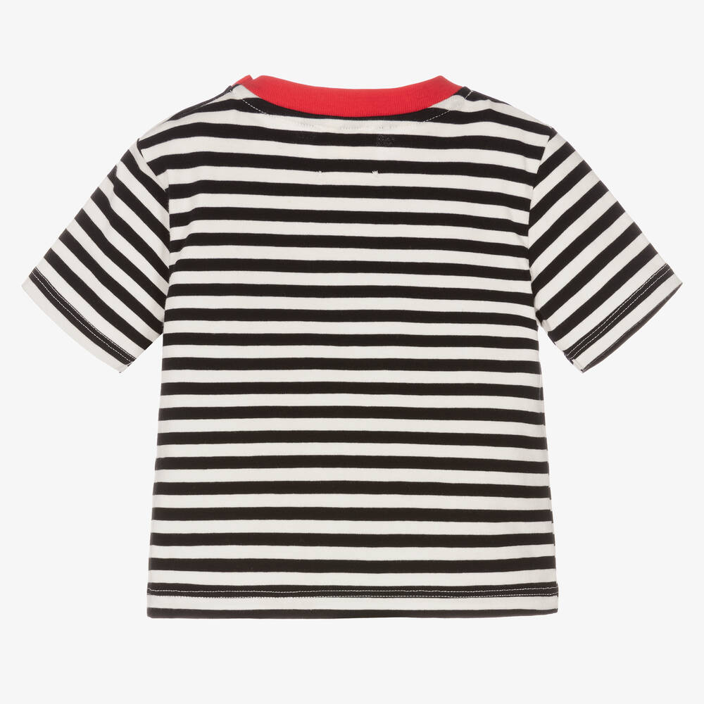 Black and white striped discount shirt baby