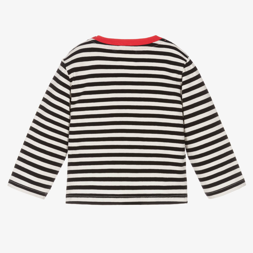 Joyday-Черный топ в бретонскую полоску для малышей | Childrensalon Outlet