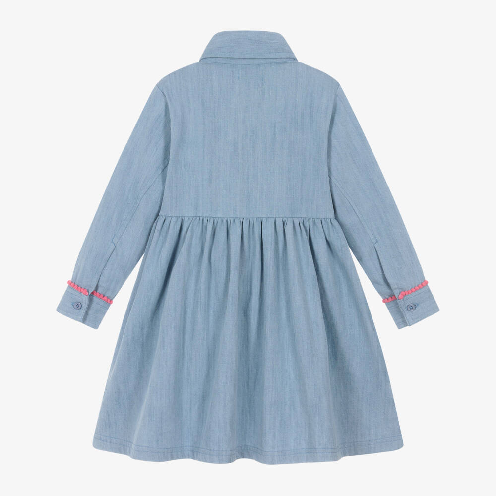 Joyday-Blue Chambray Dress | Childrensalon Outlet