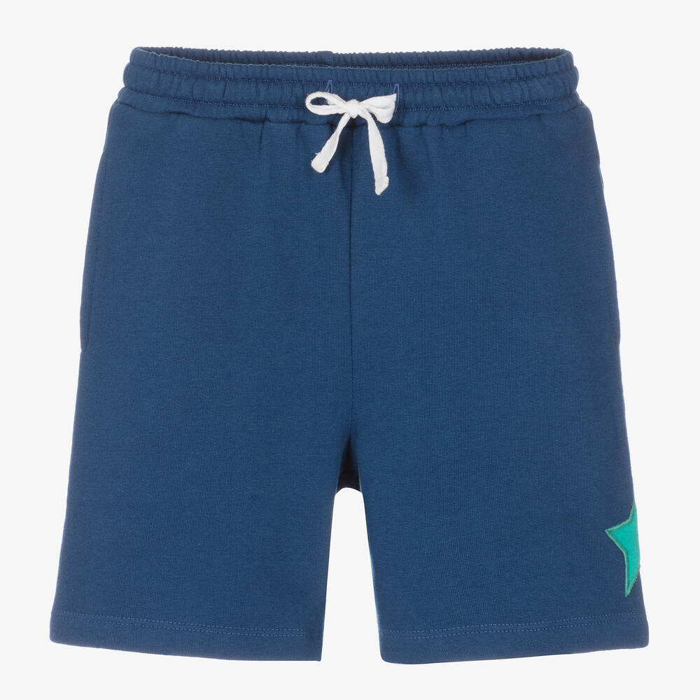 Joyday - Blue Cotton Star Shorts | Childrensalon