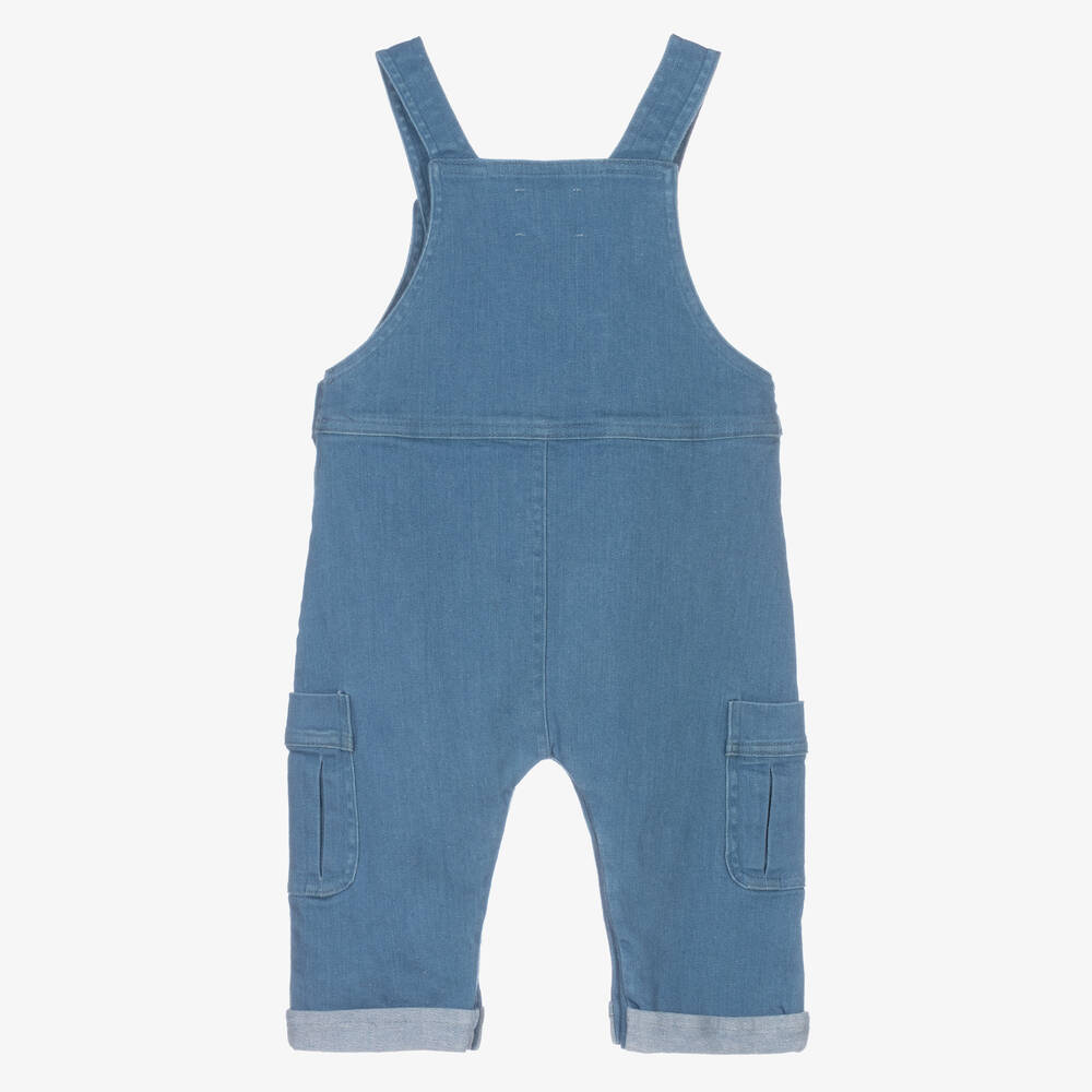 Joyday-Джинсовый голубой полукомбинезон с жирафом для малышей | Childrensalon Outlet