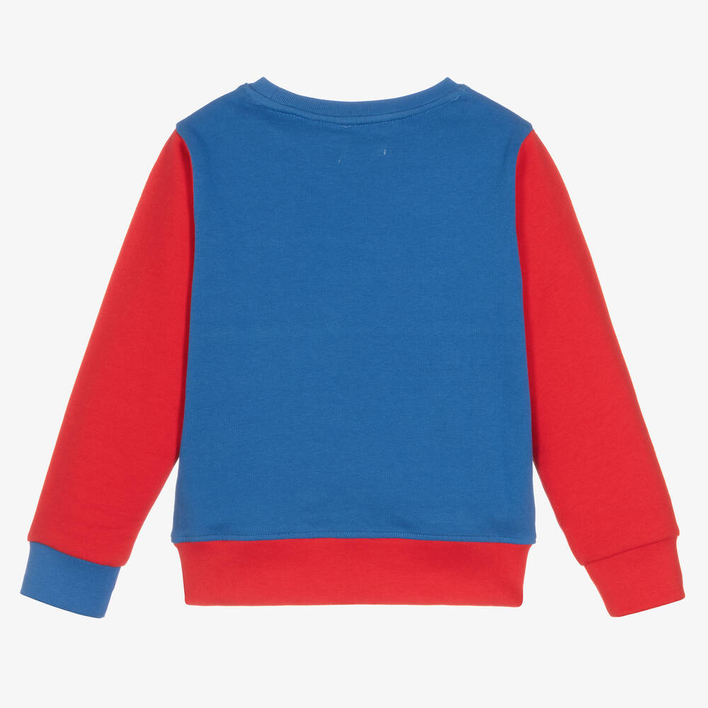 Joyday-Сине-красный хлопковый свитшот | Childrensalon Outlet