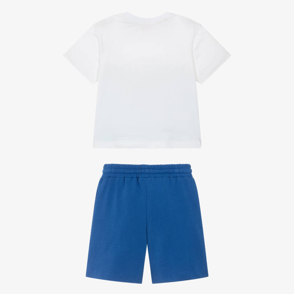 Joyday-Комплект шорт из синего и серого хлопка для мальчиков | Childrensalon Outlet