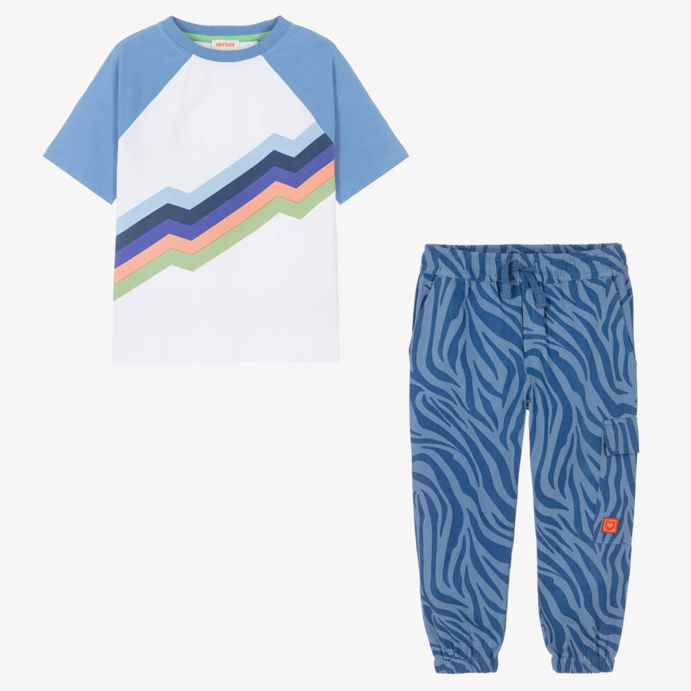 Joyday-Комплект синий с животными для мальчиков | Childrensalon Outlet