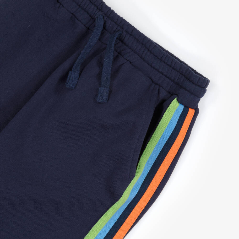 Joyday-Boys Blue Zigzag Cotton Ensemble | Childrensalon Outlet