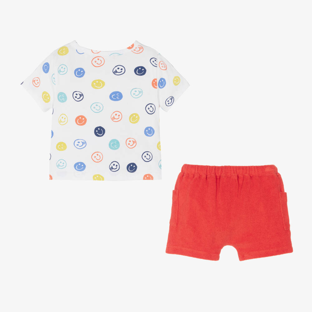 Joyday-Boys Cheerful Red Shorts Ensemble | Childrensalon Outlet