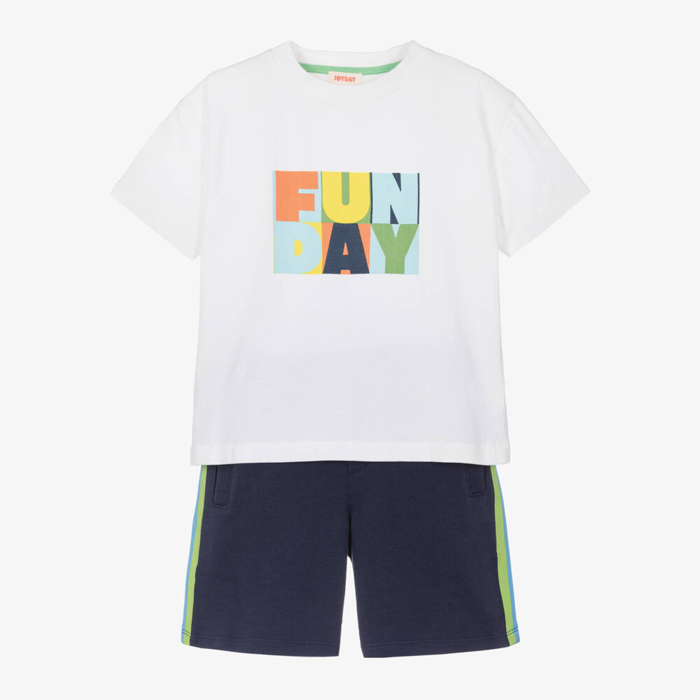 Joyday-طقم لعب للأولاد من القطن الأزرق | Childrensalon Outlet