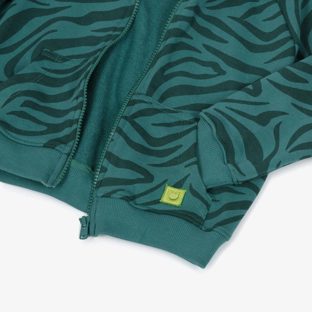 Joyday-Толстовка с животным принтом зелёная для мальчиков | Childrensalon Outlet