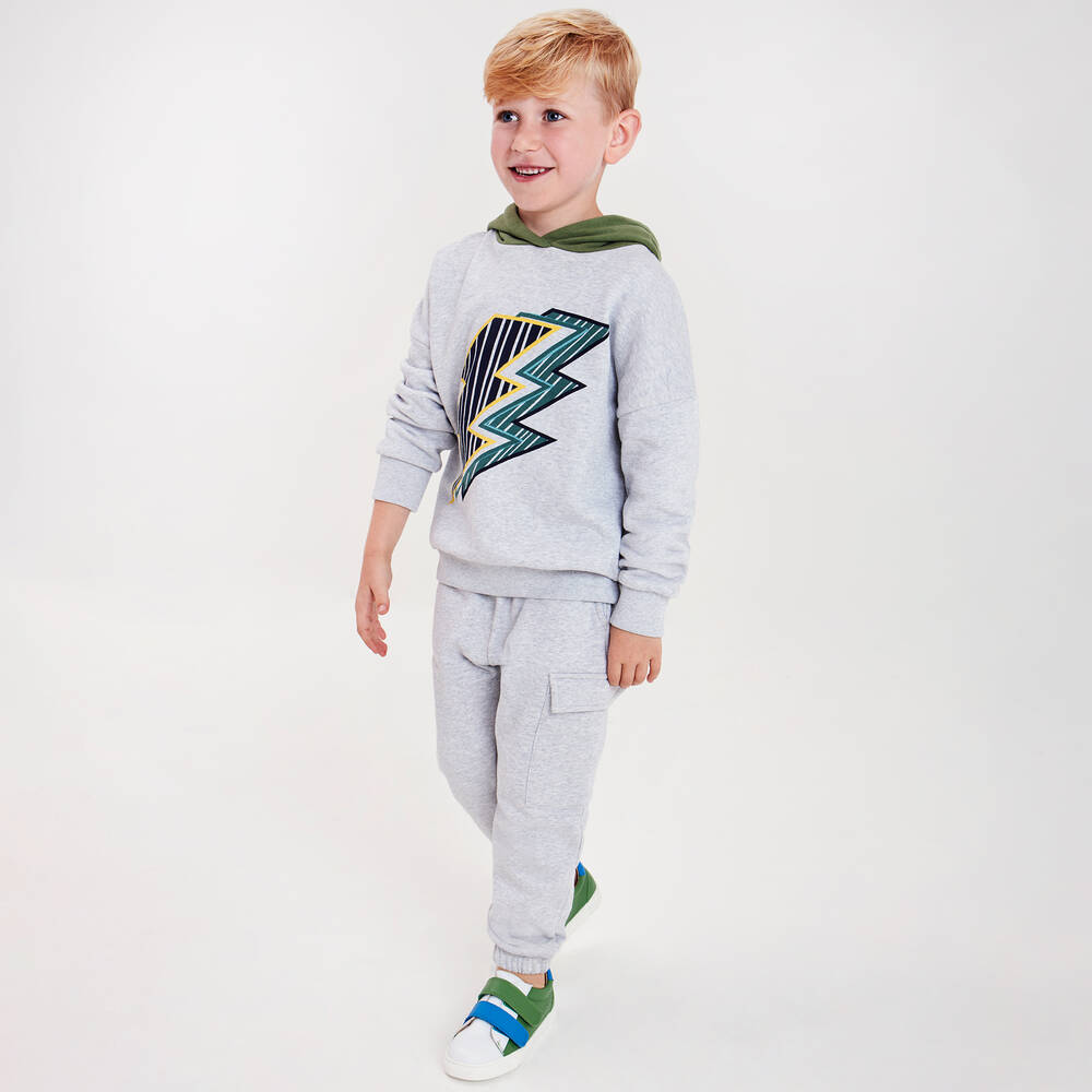 Joyday-Серые джоггеры из меланжевого хлопкового джерси | Childrensalon Outlet