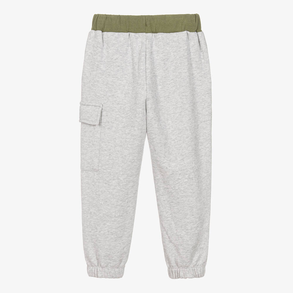 Joyday-Серые джоггеры из меланжевого хлопкового джерси | Childrensalon Outlet